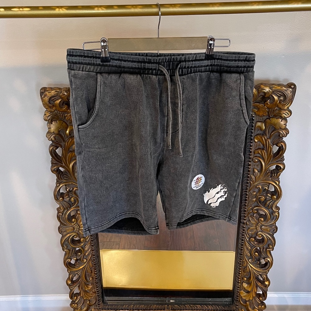 Fire Merch Preston Gray Sweat Shorts Ladies Size L